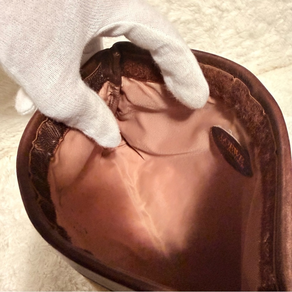 Loewe Tan and Brown Suede Cosmetic Bag - Picture 8 of 15